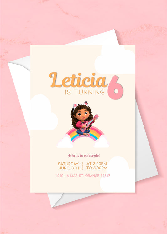 Invitación La casa de Gaby