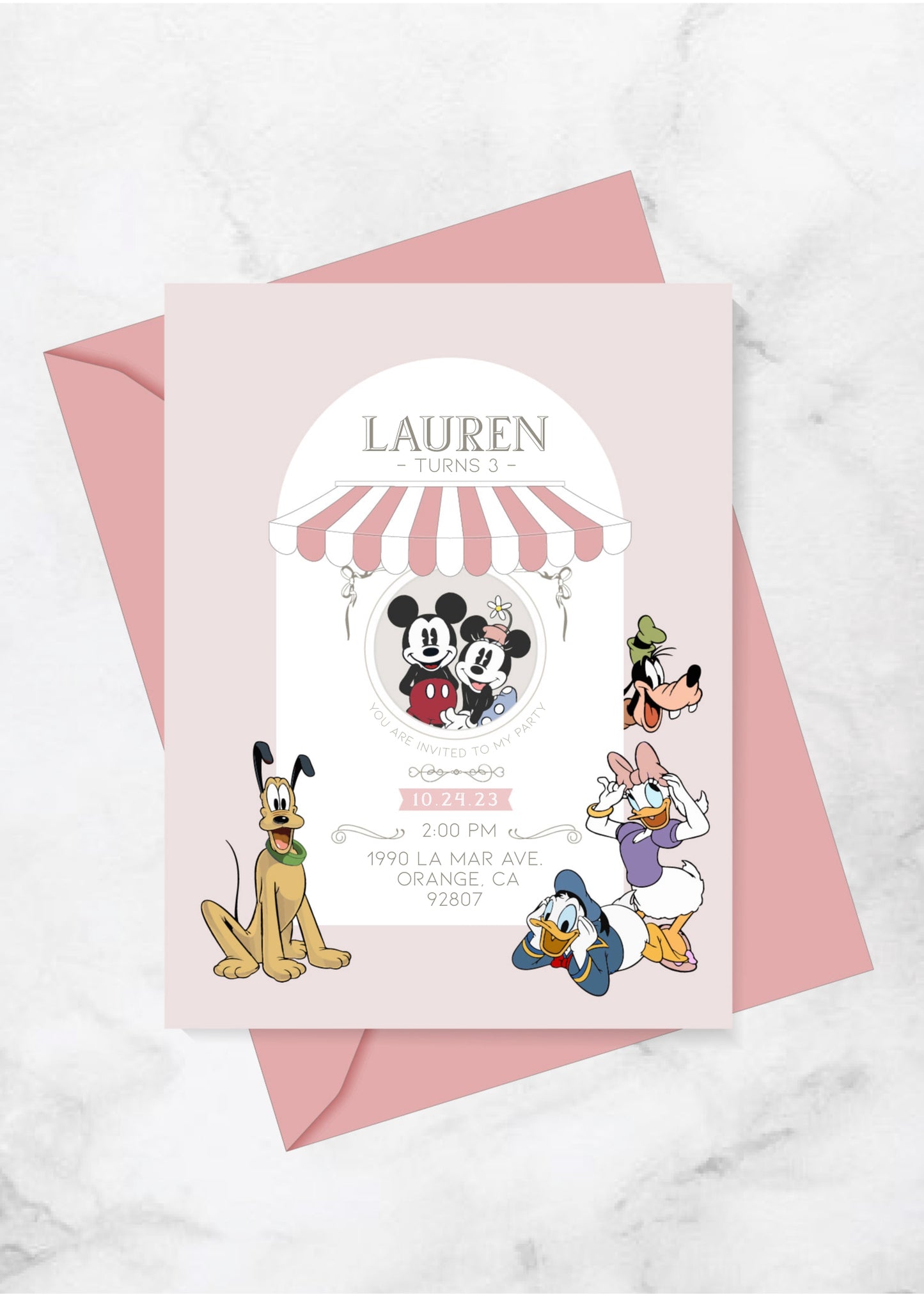 Invitación Digital de Mickey Mouse