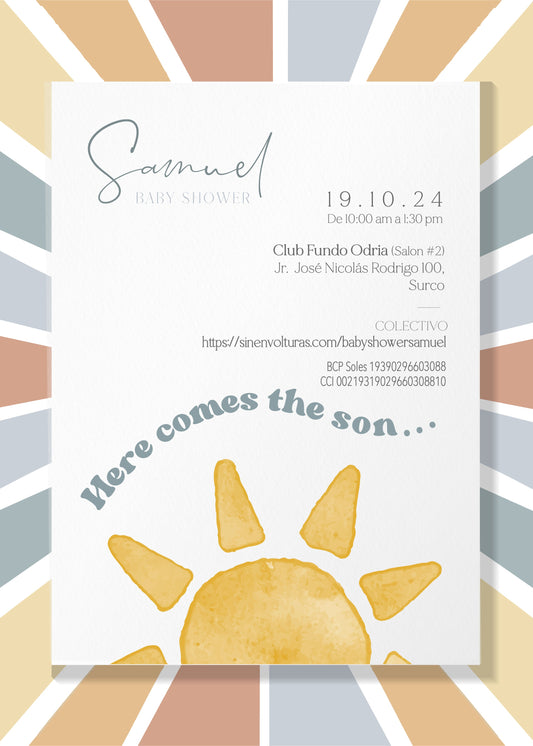Invitación Here comes the sun