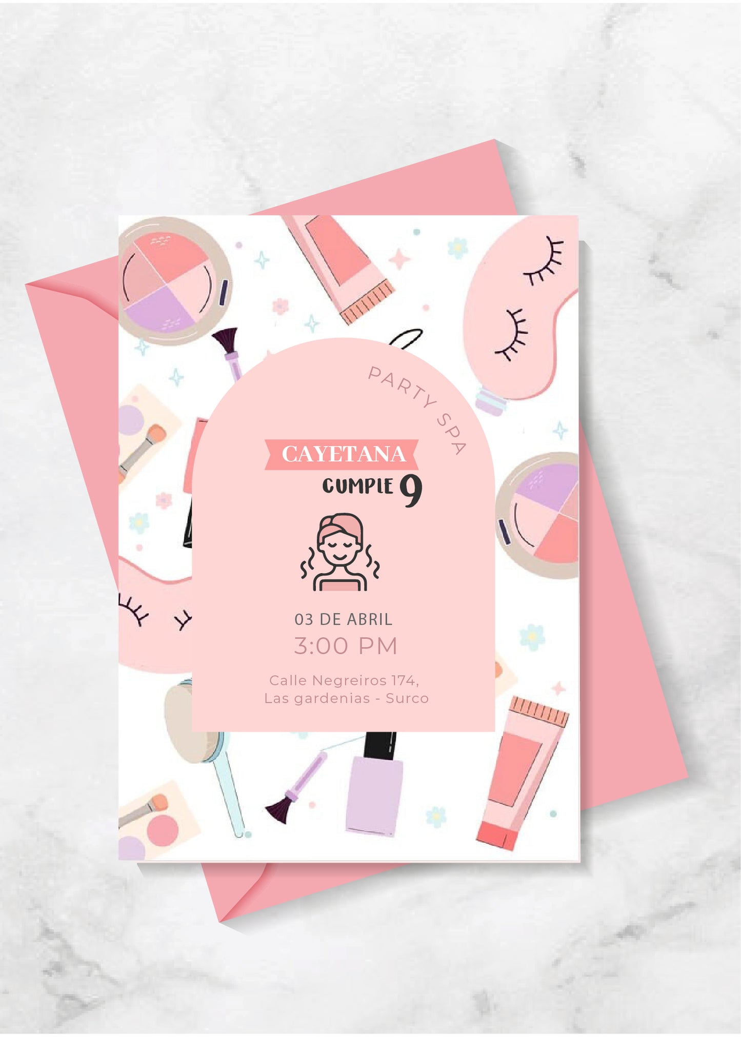 Invitación Party Spa
