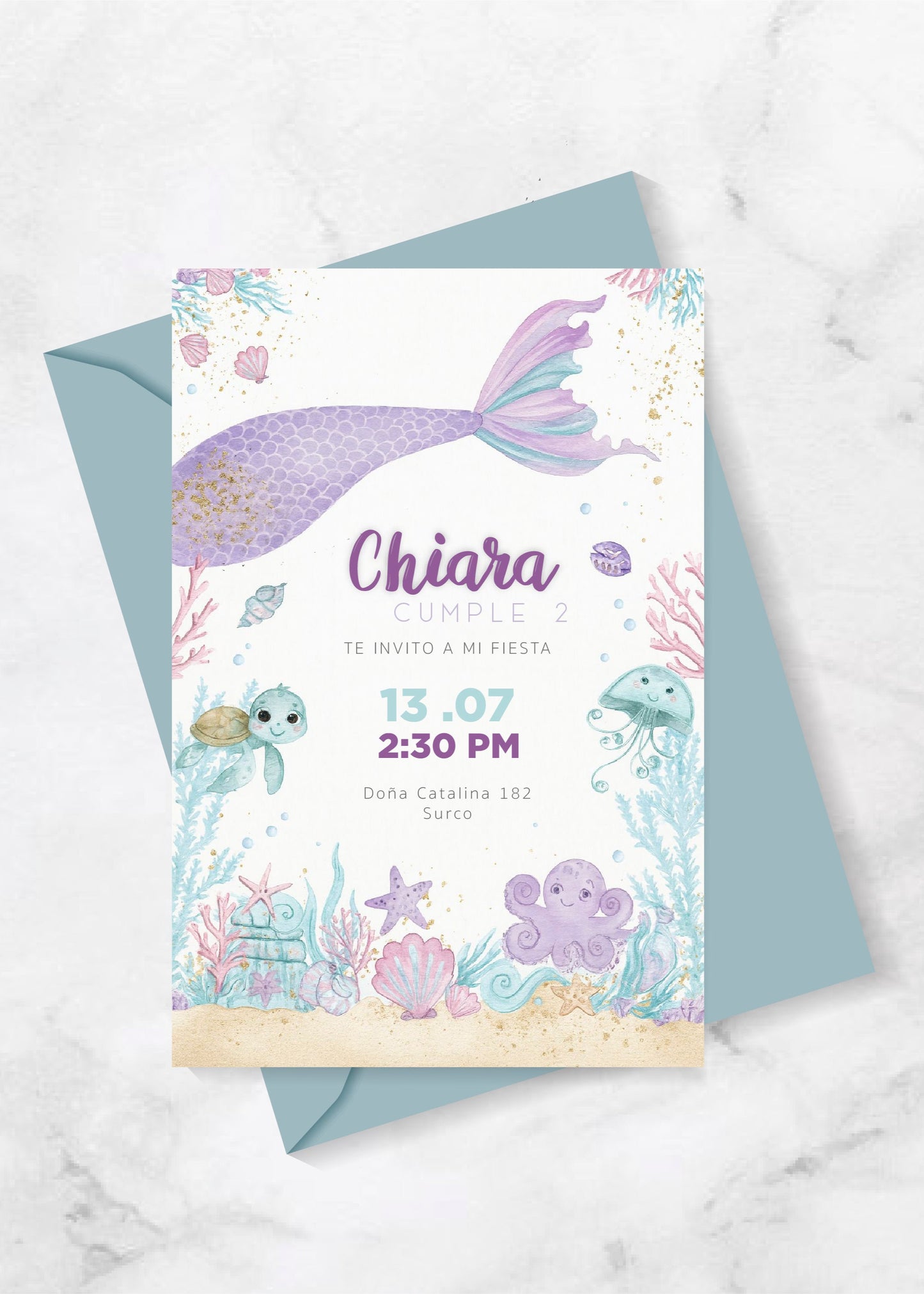 Invitación Mermaid