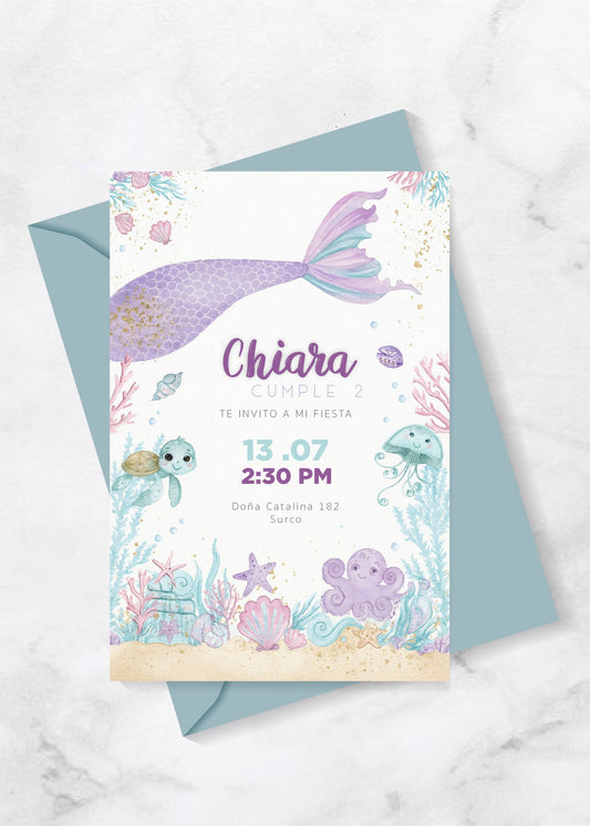 Invitación Mermaid