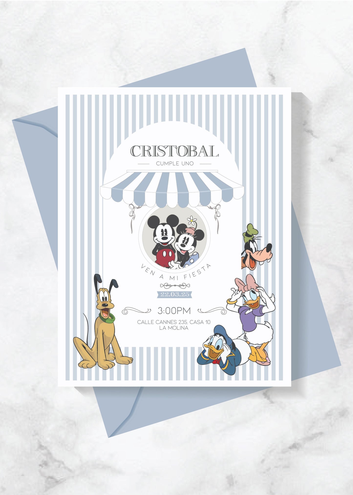 Invitación Mickey Mouse
