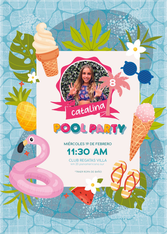 Invitación Pool Party