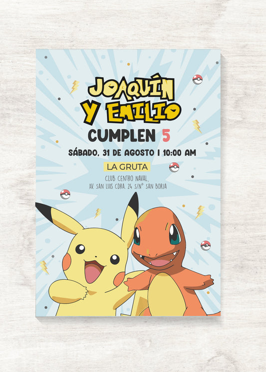 Invitación Pokemón